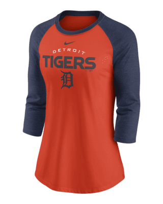 47 Women's Detroit Tigers Cream Retro Daze 3/4 Raglan Long Sleeve