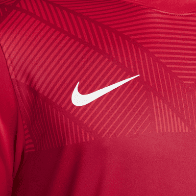 Nike Division IV Maillot à rayures à manches courtes Rouge F659 | Sport