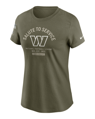 Женская футболка Washington Commanders Salute to Service Sideline Nike NFL