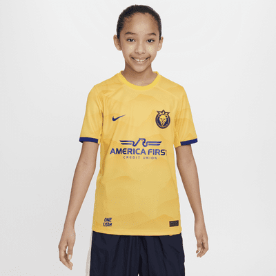 Jersey Nike Dri-FIT de la NWSL replica del Utah Royals local 2024 Stadium para niños talla grande