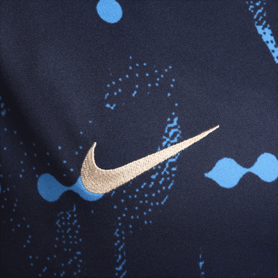 Haut de foot d'avant-match à manches courtes Nike Dri-FIT Chelsea FC Academy Pro pour femme