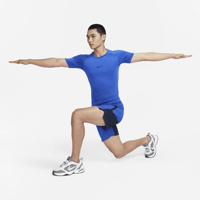 Męska przylegająca koszulka z krótkim rękawem do fitnessu Dri-FIT Nike Pro