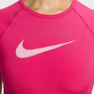 Nike Pro Women's Dri-FIT Short-Sleeve Cropped Graphic Top