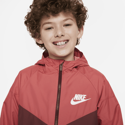 Nike Womens Jacket Adult Small Red Hoodie Sportswear Windbreaker