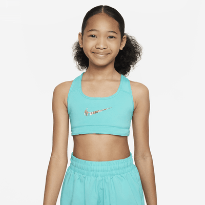 Nike Swoosh Older Kids' (Girls') Reversible Sports Bra