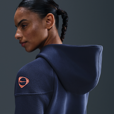 F.C. Barcelona Tech Windrunner Third Women's Nike Total 90 Football Fleece Full-Zip Hoodie