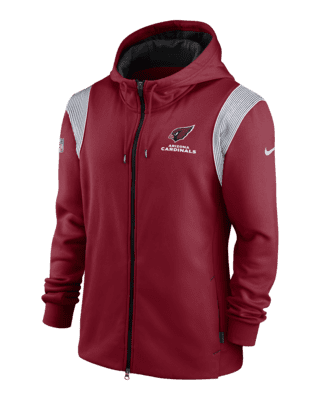 Nike Men's Arizona Cardinals Wordmark Therma-FIT Black Hoodie