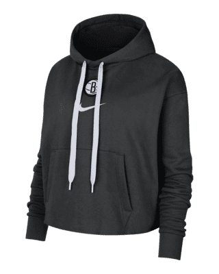 Женское худи Brooklyn Nets Courtside Nike NBA Fleece Pullover Hoodie