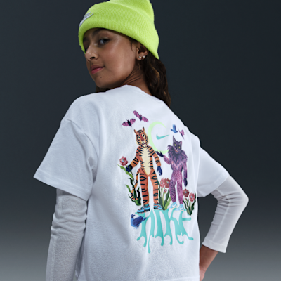 Playera para niña talla grande Nike Sportswear