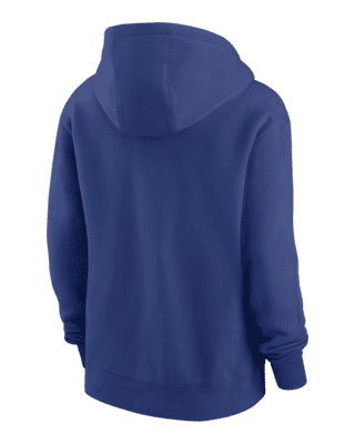 Los Angeles Dodgers Blue Crop Pocket Heritage Pullover Hoodie by Nike