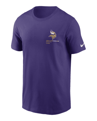 Nike Men's Heathered Gray Minnesota Vikings Primary Logo T-Shirt Grey