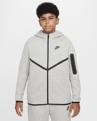 Подростковое худи Nike Sportswear Tech Fleece Big Kids' Full-Zip Hoodie (Extended Size)