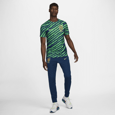 Brazil Men's Nike Dri-FIT Pre-Match Football Top. Nike CZ