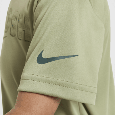 Playera Swoosh infantil Nike Dri-FIT "Just Do It"