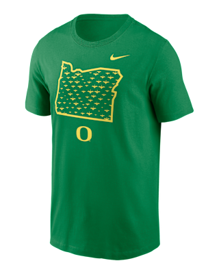 Мужская футболка Oregon Ducks Campus State Shape Nike College