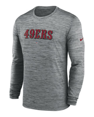 San Francisco 49ers Nike Dr-Fit Cotton Long Sleeve T-Shirt - Womens