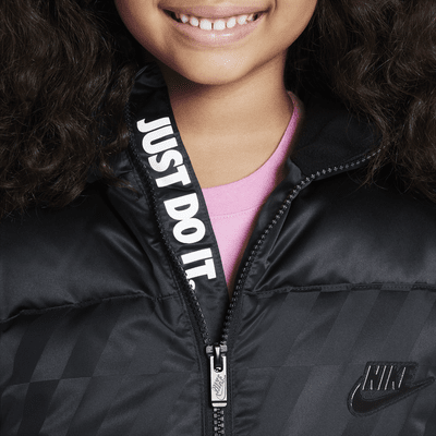 Nike Little Kids' Jacquard Hazard Stripe Puffer Jacket