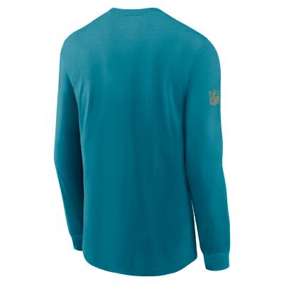 Jacksonville Jaguars Sideline Team Issue Men's Nike Dri-FIT NFL Long-Sleeve T-Shirt