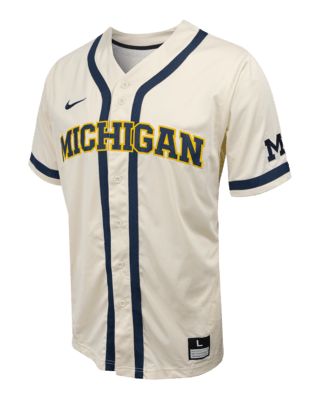 Мужские джерси Michigan Nike College Full-Button Baseball Jersey