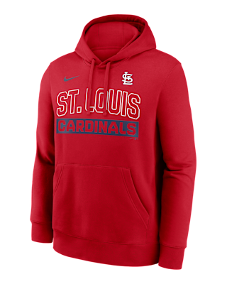 Мужское худи St. Louis Cardinals Club Nike MLB Pullover Hoodie