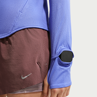 나이키 스위프트 여성 드라이 핏 UV 쿼터집 러닝 탑