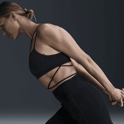 Bra imbottito a sostegno leggero Nike Zenvy Strappy Wrap – Donna