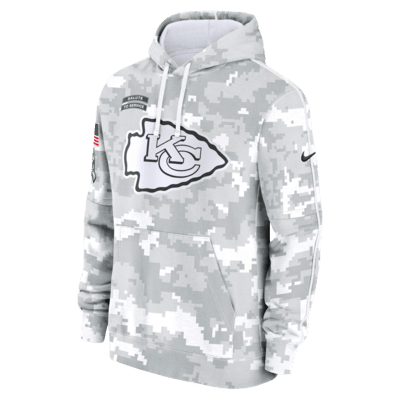 Kansas City Chiefs Salute to Service Primary Edge Club Men's Nike NFL Pullover Hoodie