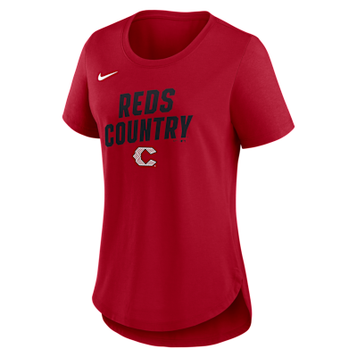 Cincinnati Reds Team Phrase City Connect Lockup Women's Nike MLB T-Shirt from Nike - $45