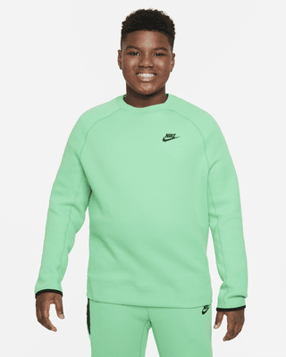 Подростковый свитшот Nike Sportswear Tech Fleece Big Kids' (Boys') (Extended Size)