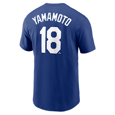 Yoshinobu Yamamoto Los Angeles Dodgers 2025 World Series Champions Men's Nike MLB T-Shirt