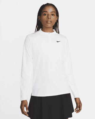 nike half zip top women's grey