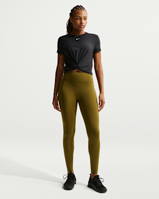 Nike Universa Women's High-Waisted Full-Length Leggings with No Front Seam