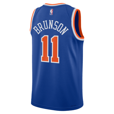 Jalen Brunson New York Knicks 2024/25 Icon Edition Big Kids' Nike NBA Swingman Jersey