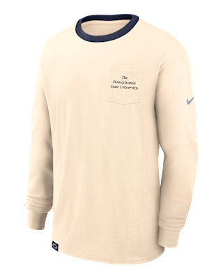 Мужская футболка Penn State Athletic Prep Max90 Pocket Logo Nike College Long-Sleeve