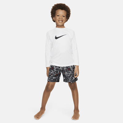 Playera de manga larga Hydroguard para niño talla pequeña Nike Swim