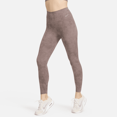 Leggings de tiro alto de 7/8 de sujeción suave para mujer Nike Zenvy Tie-Dye