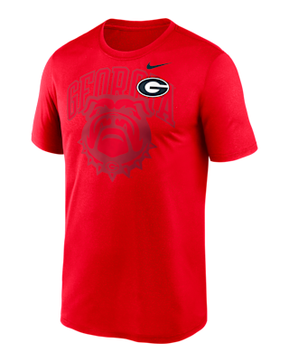 Мужская футболка Georgia Campus Legend Shadow Logo Nike Dri-FIT College