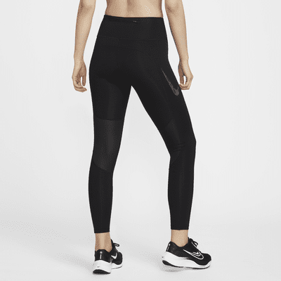 Nike Fast Women's Mid-Rise 7/8 Graphic Leggings with Pockets. Nike SG