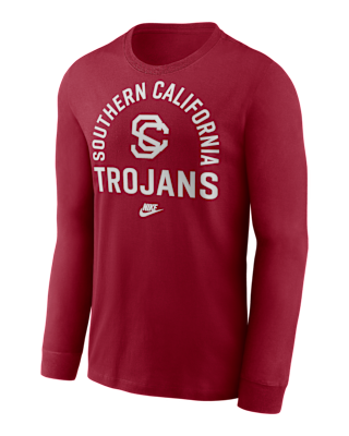 Мужская футболка USC Legacy Arched Logo Nike College Long-Sleeve