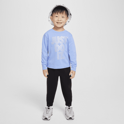 Playera de manga larga infantil Nike Shine