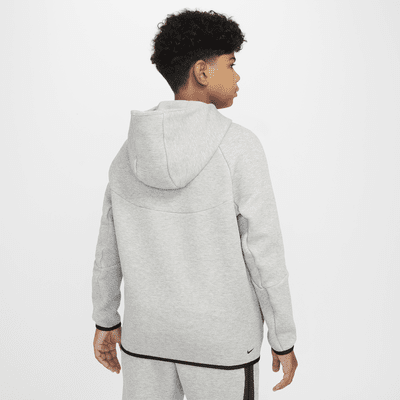 Nike Sportswear Tech Fleece Sudadera con capucha y cremallera completa (Talla grande) - Niño/a