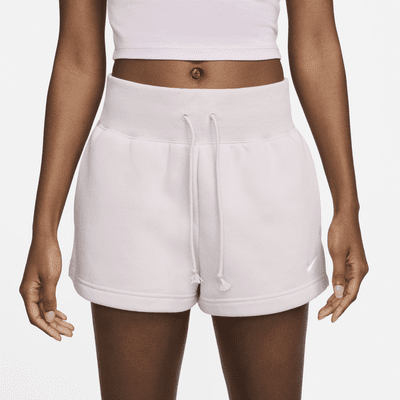 Nike Sportswear Phoenix Fleece damesshorts met ruimvallende pasvorm en hoge taille