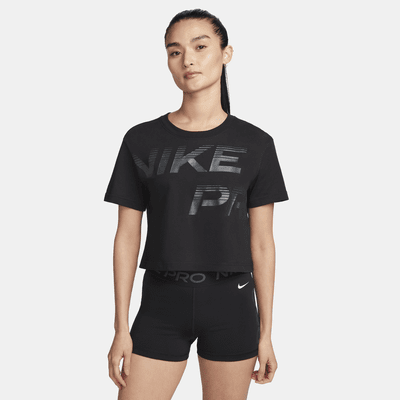 ナイキ プロ ウィメンズ Dri-FIT グラフィック ショートスリーブ トップ