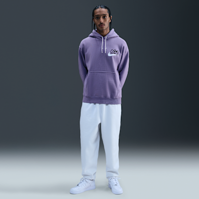 Felpa in fleece con cappuccio Nike Solo Swoosh – Uomo