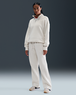 Женские  Nike Sportswear Phoenix Fleece Mid-Rise Open-Hem Pants