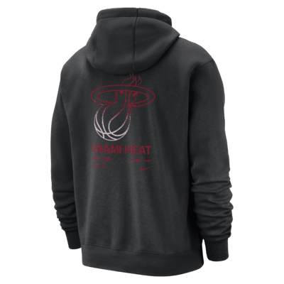 Felpa pullover con cappuccio Miami Heat Club Courtside Nike NBA – Uomo