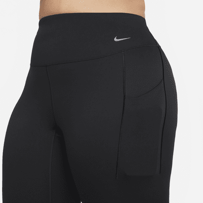 Leggings de largo completo y cintura alta de media sujeción para mujer Nike Universa con bolsillos (talla grande)