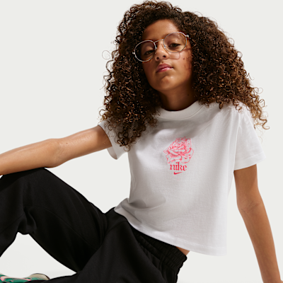Nike Sportswear Older Kids' (Girls') Cropped T-Shirt