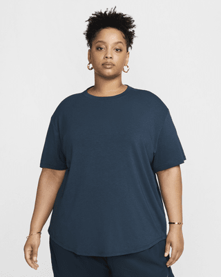 Женские шорты Nike One Relaxed Dri-FIT Short-Sleeve Top (Plus Size)