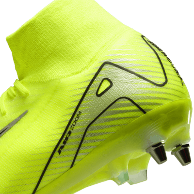 Ποδοσφαιρικά παπούτσια ψηλού προφίλ SG-Pro Nike Mercurial Superfly 10 Elite